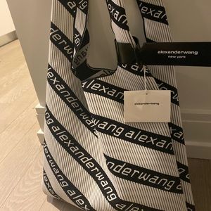 Alexander Wang large logo tote bag